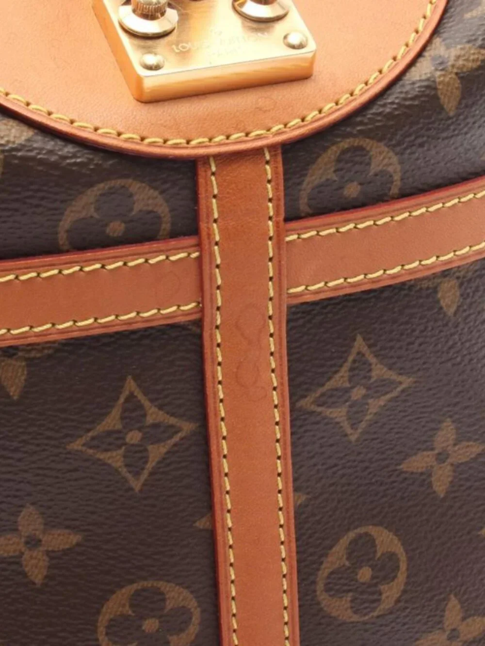 Louis Vuitton Handbag Duffle Canvas Leather - Picture 6 of 10